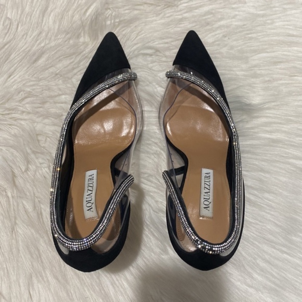 Aquazzura Tres Mondaine 105 suede pumps size 38EU‎ - Picture 7 of 15